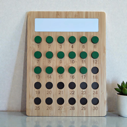 30 Tage Habit Tracker aus Bambus - 2