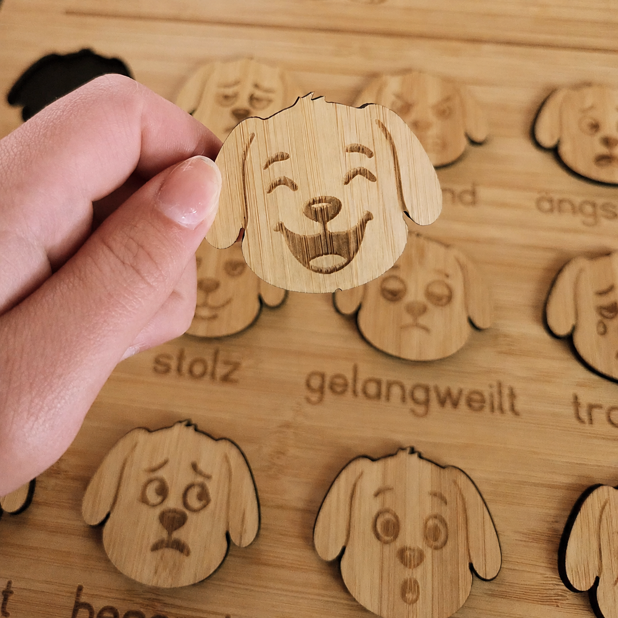 Gefühlstafel Hund für Kinder – Emotionen erkennen & Gefühle ausdrücken