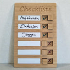 Checkliste aus Bambus - 1