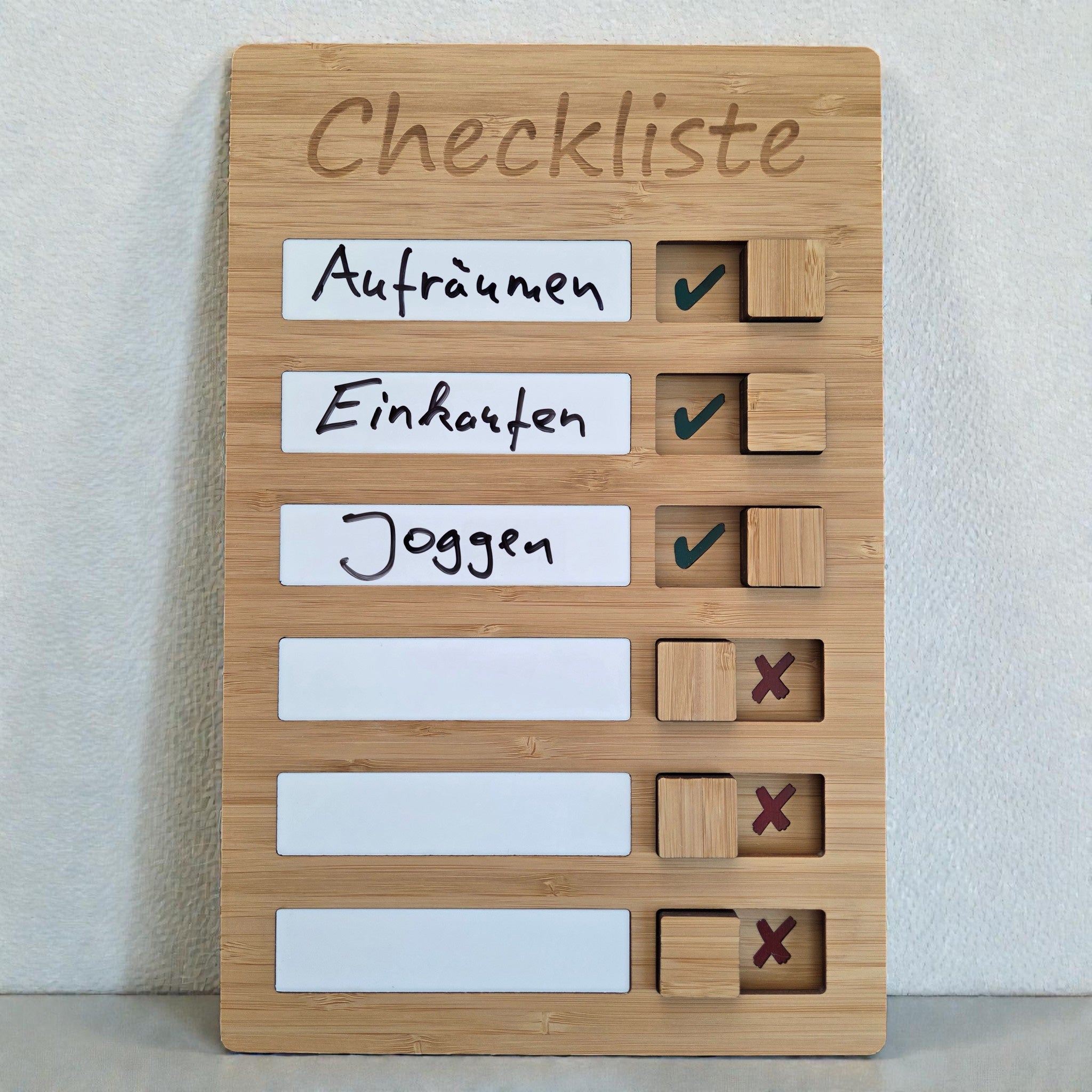 Checkliste aus Bambus - 1