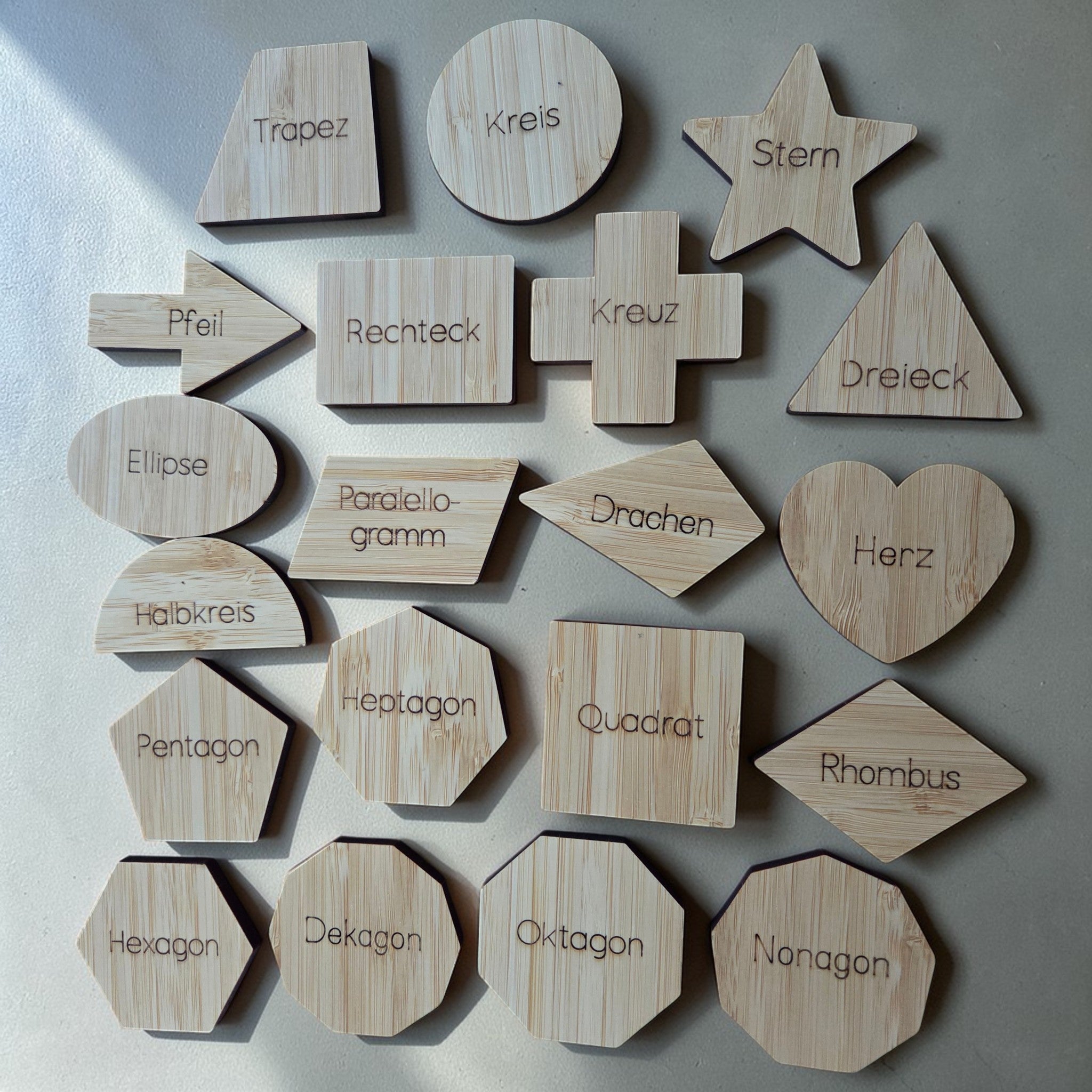 Geometrische Formen aus Bambus - 2