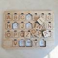 Alphabet Puzzle Montessori aus Holz & Bambus - 1