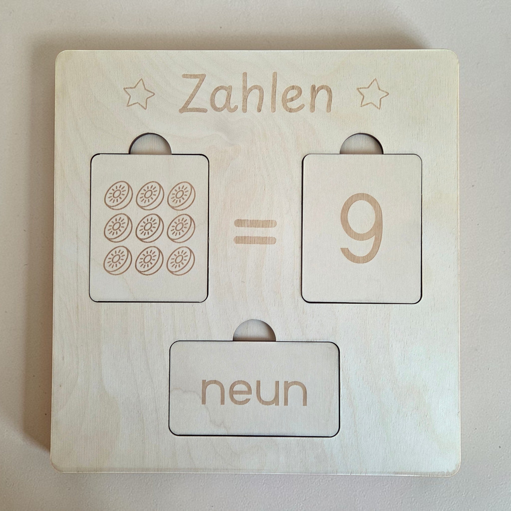 Holz Lernbrett Zahlen - 1