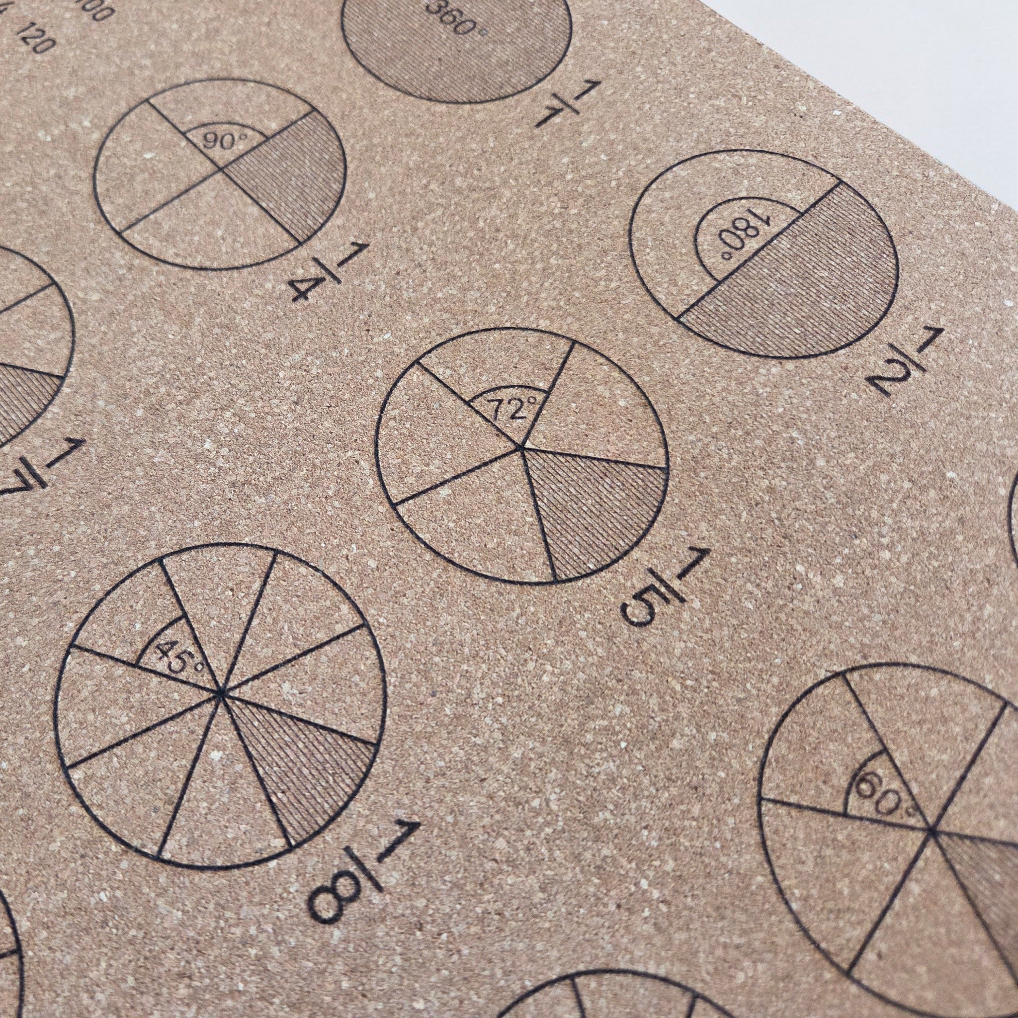 Mathe Schreibtischunterlage aus Kork - 2