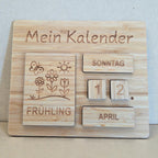 Montessori Kalender für Kinder aus Holz