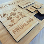 Montessori Kalender für Kinder aus Holz
