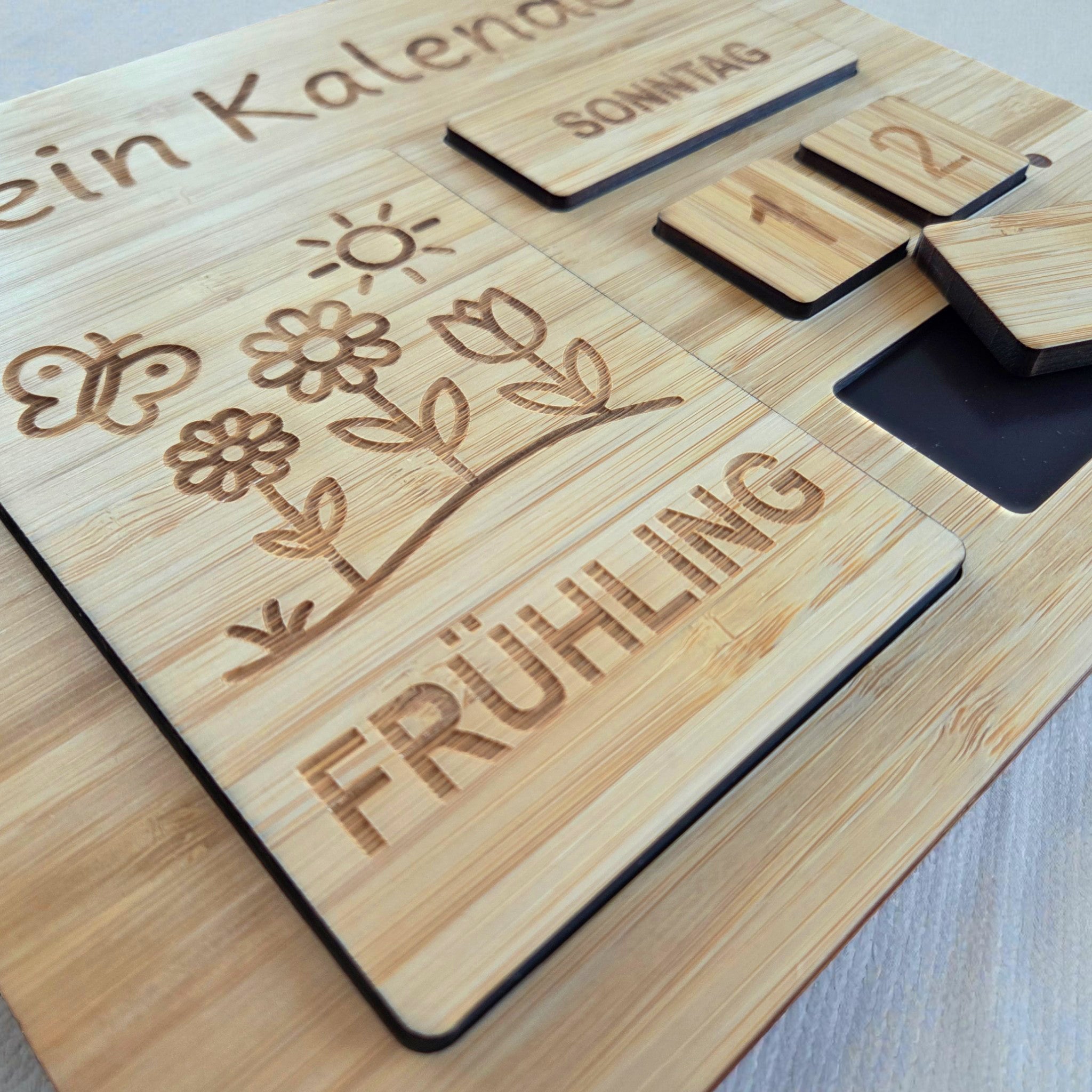 Montessori Kalender für Kinder aus Holz