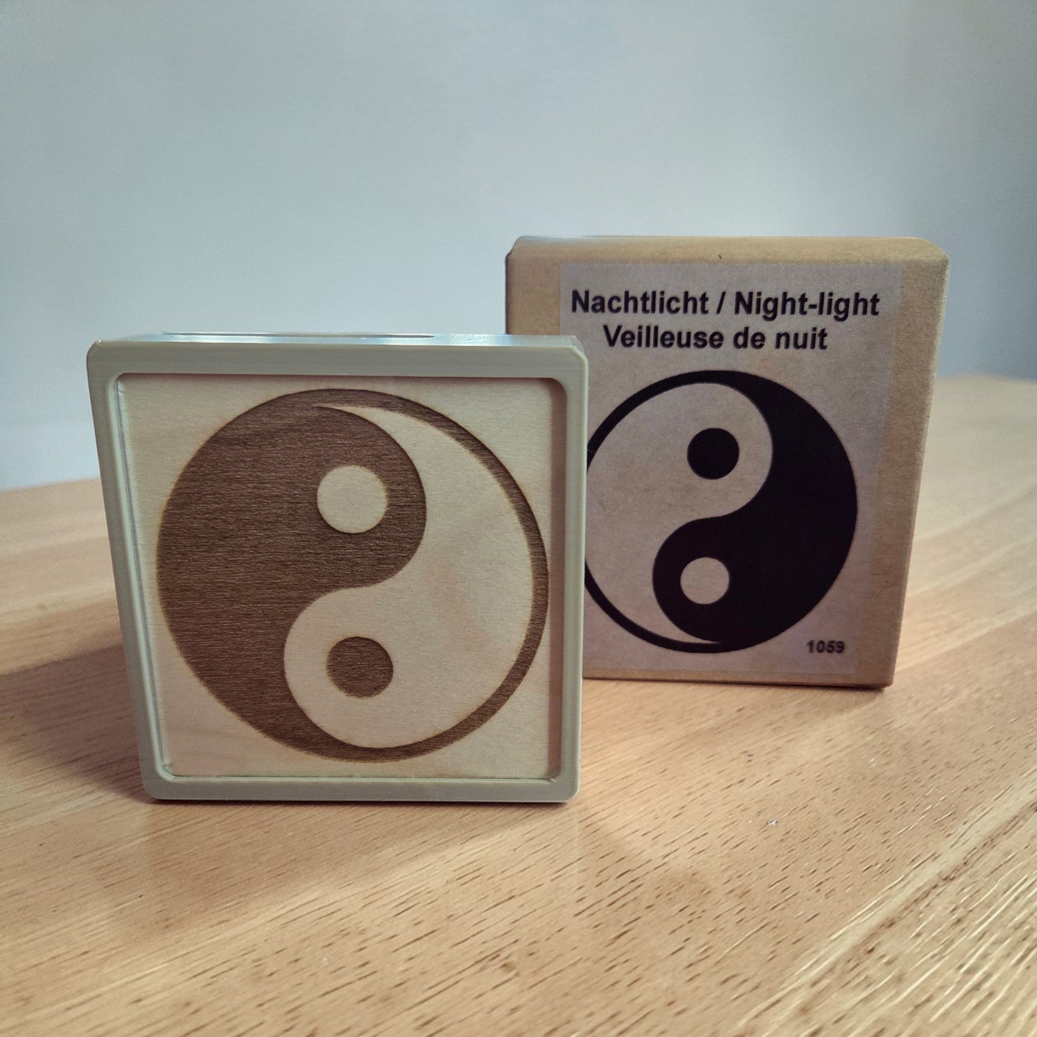 Nachtlicht Holz Ahorn – Yin Yang