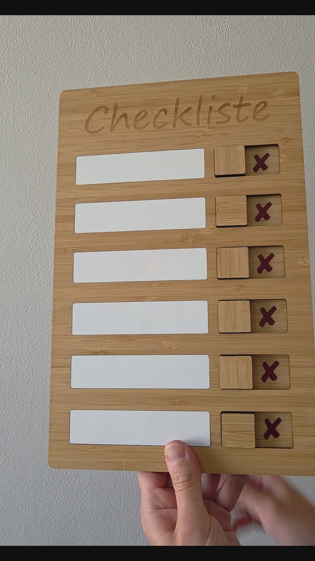 Holz-Checkliste – Aufgaben planen & abhaken