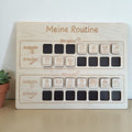 Routinetafel für Kinder aus Holz