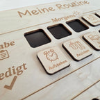 Routinetafel für Kinder aus Holz