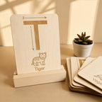 Sensorische Buchstabenkarten aus Holz – Buchstaben fühlen, lernen & schreiben üben
