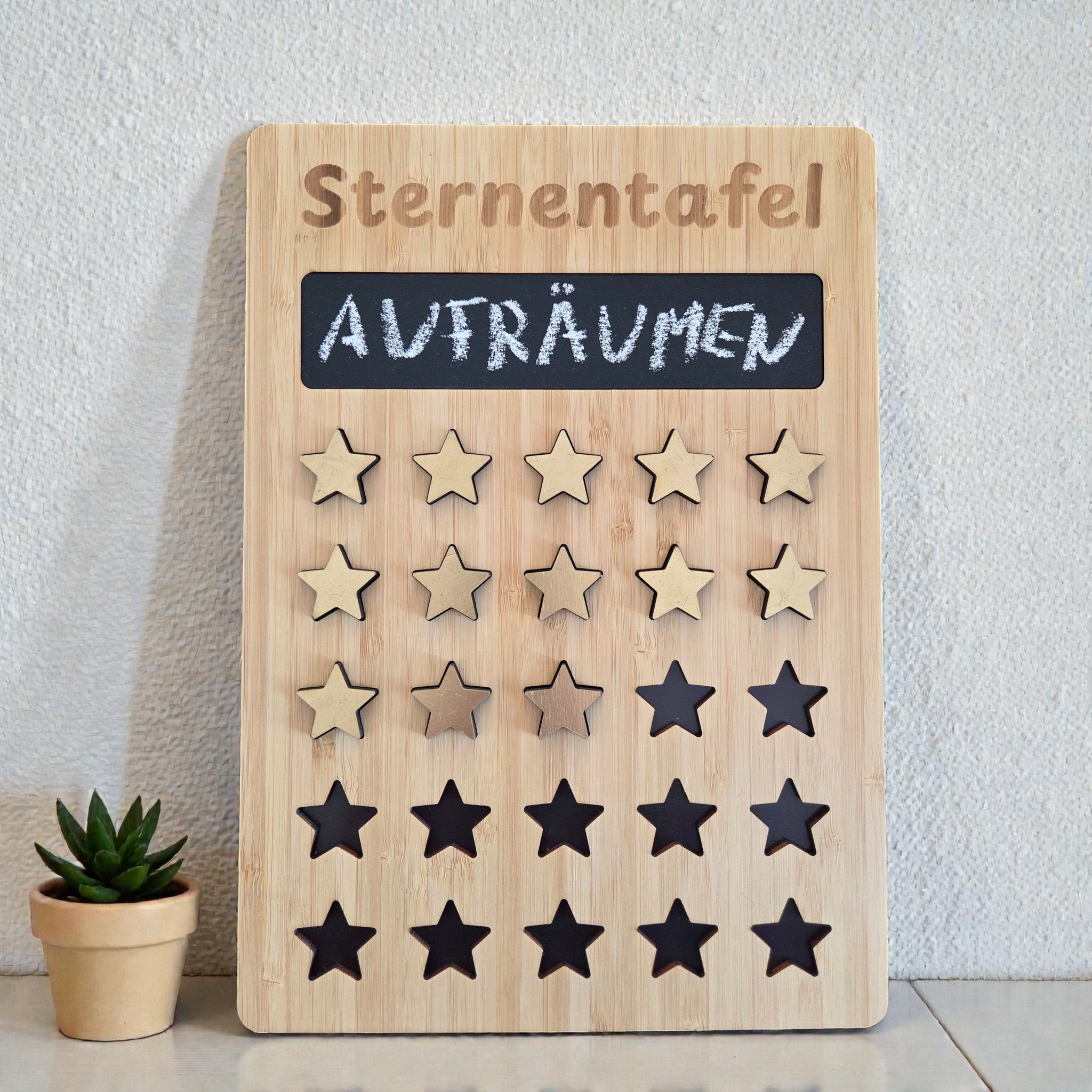 Sternentafel 25 Sterne mit Kreidefeld - 1